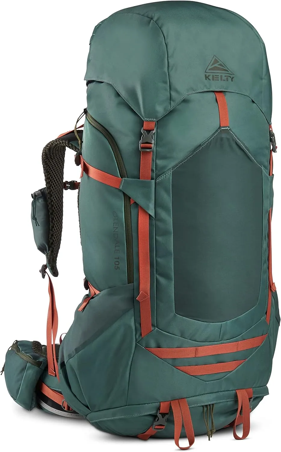 Kelty Glendale 85L – 105L Multiday Backpacking and Thru Hiking Pack, Fit Plus Suspension, Shoulder Strap Pockets, Customized Fit, Long Haul Backpack, 2023 (Duck Green, 105L)