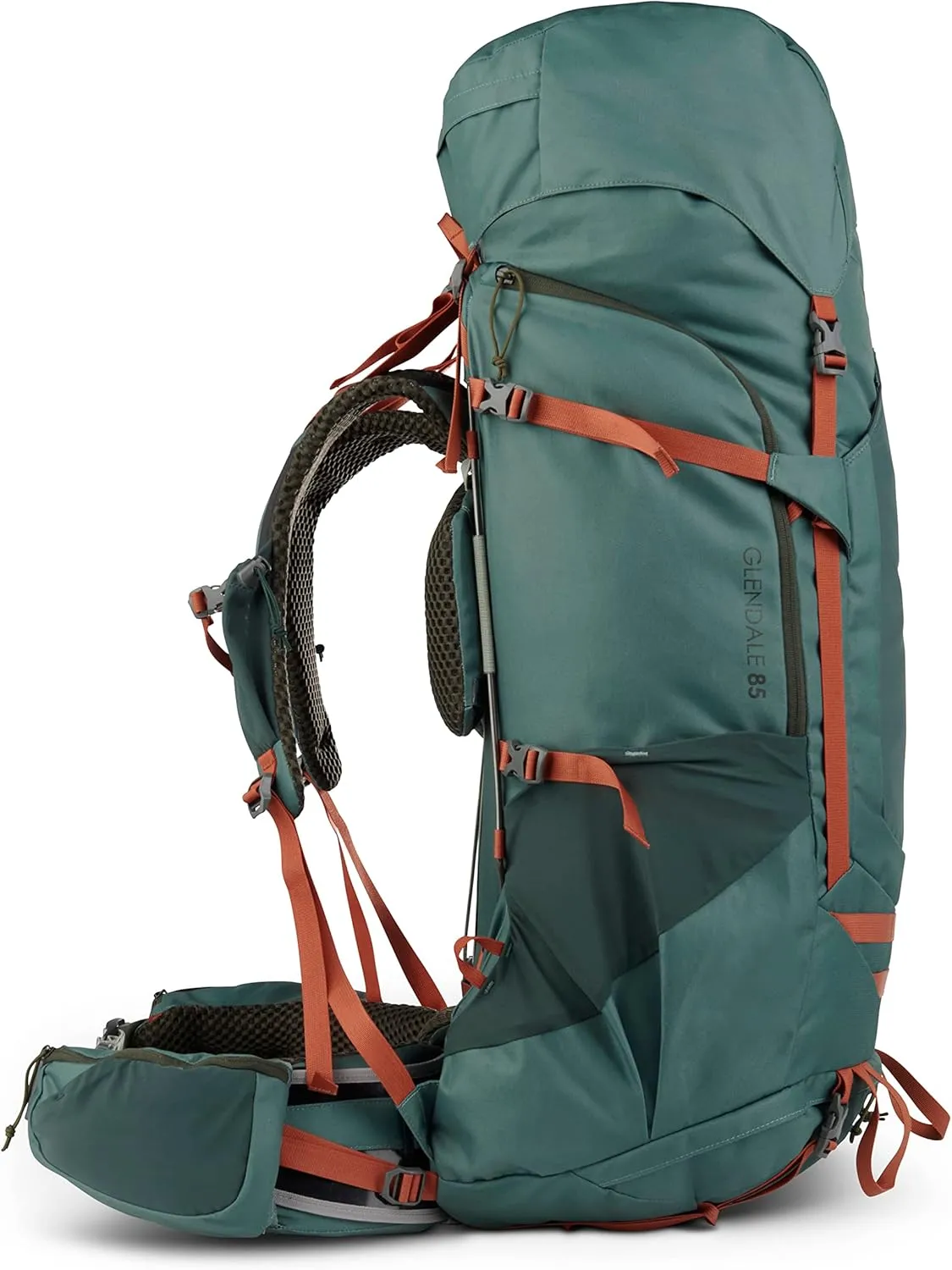 Kelty Glendale 85L – 105L Multiday Backpacking and Thru Hiking Pack, Fit Plus Suspension, Shoulder Strap Pockets, Customized Fit, Long Haul Backpack, 2023 (Duck Green, 105L)