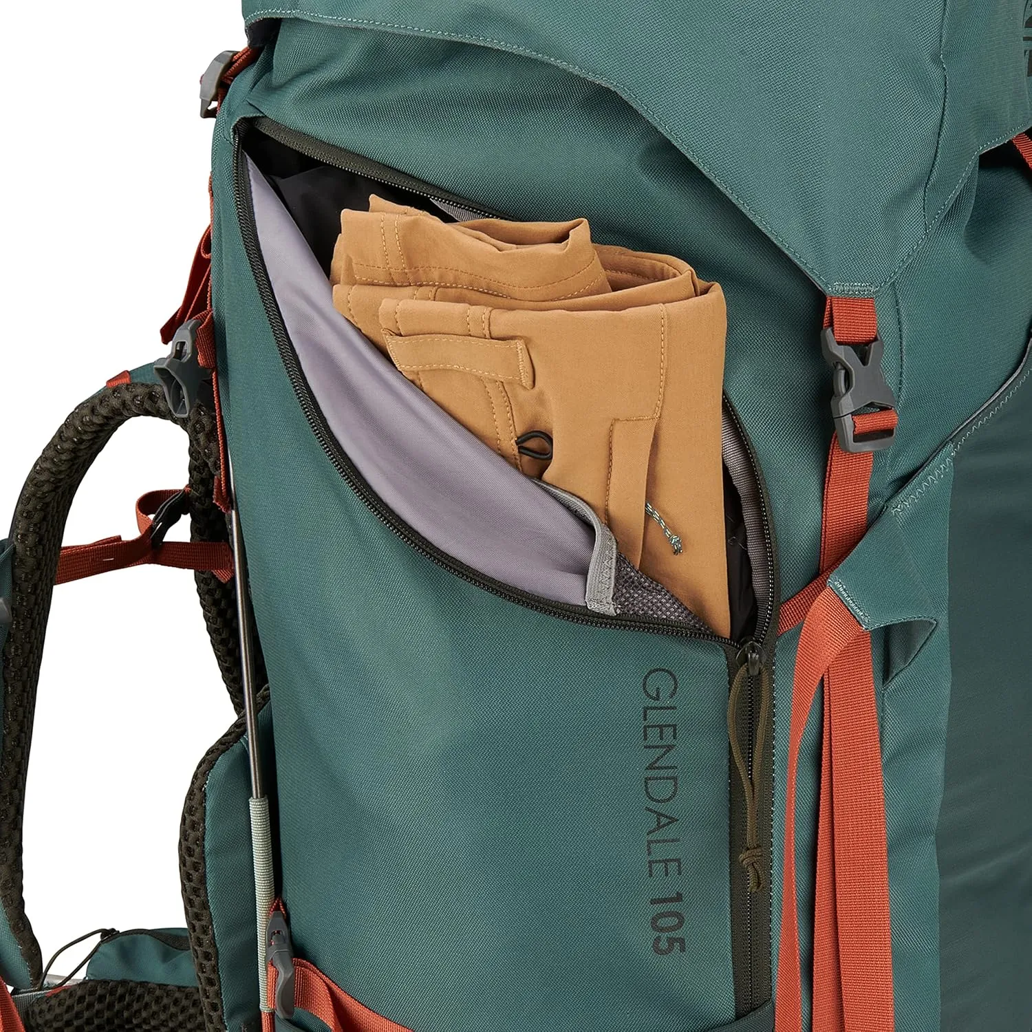 Kelty Glendale 85L – 105L Multiday Backpacking and Thru Hiking Pack, Fit Plus Suspension, Shoulder Strap Pockets, Customized Fit, Long Haul Backpack, 2023 (Duck Green, 105L)