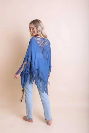 Kimono | Crochet | Blue