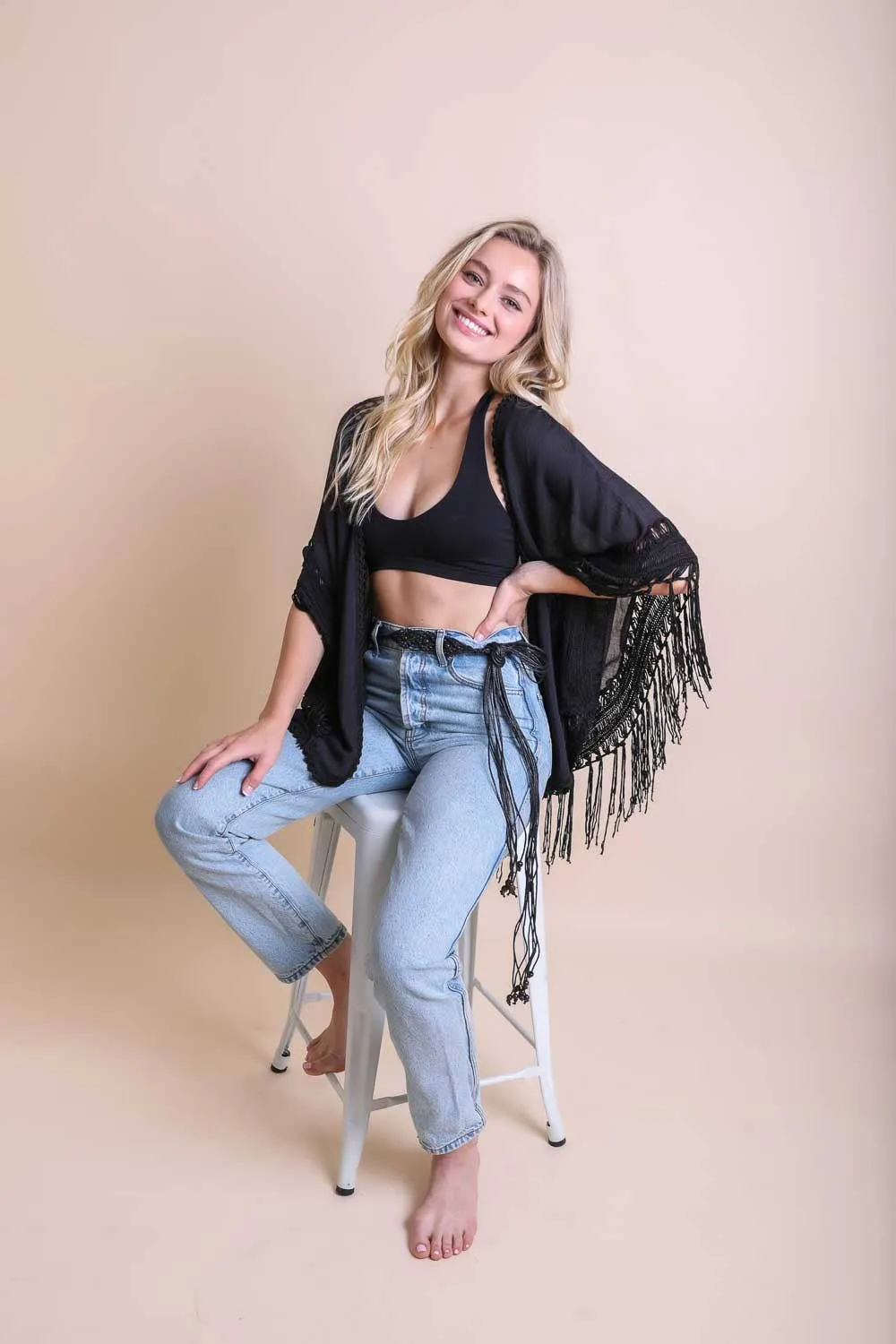 Kimono | Crochet | Blue