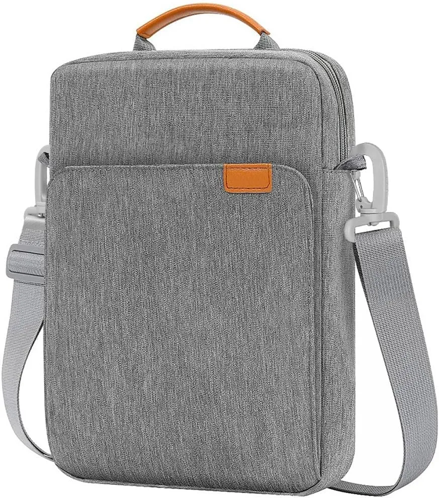 KIZUNA Tablet Sleeve Case 12.5 Inch Shoulder Bag for 13" 13.6" Macbook Air M3 M2/ MacBook Pro 14 M1 M2/ 12.9" 13" iPad Pro M4/ iPad Air M2 Tablet / 13 inch Surface Pro 10 9 8/13.4" XPS 13 Samsung,Grey