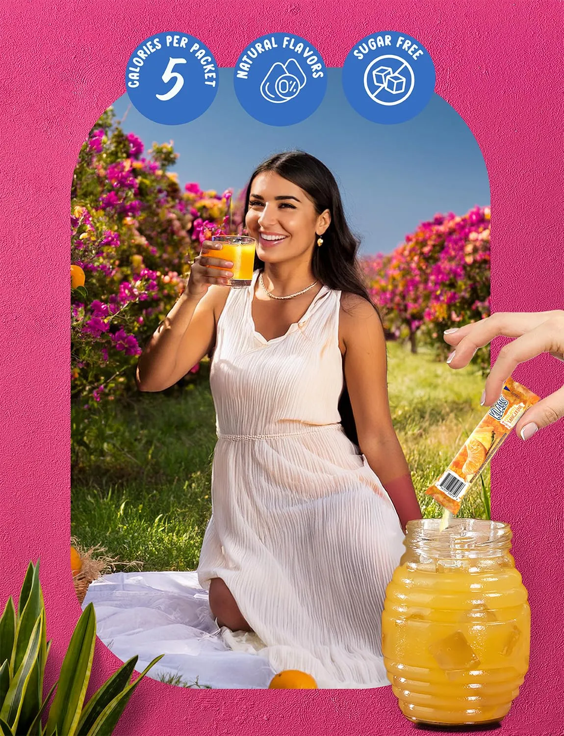 Klass Aguas Frescas | Drink Mix Variety Pack | Cucumber Limeade , Strawberry Watermelon , Hibiscus Berries & Pineapple Tangerine | Sugar Free On-The-Go Packets (44 Count Powder Stick Packs) Shake it up!