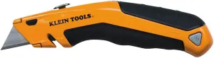 Klein Tools 44133 Heavy Duty Utility Knife, Retractable, Adjustable, with Wire Stripper, Klein-Kurve Handle