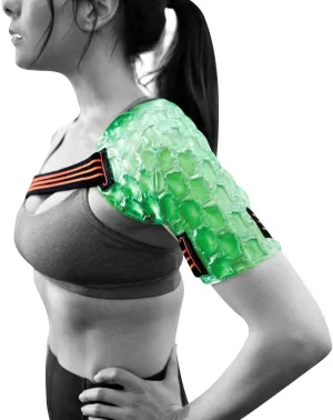 KOOL'N FX Hot & Cold Therapy, Adjustable & Reusable Shoulder & Arm Gel Pack-Hexfit Technology- Pain Relief for Sports Injuries, Rotator Cuff, Rheumatoid Arthritis, Bursitis & More (Medium, Left)