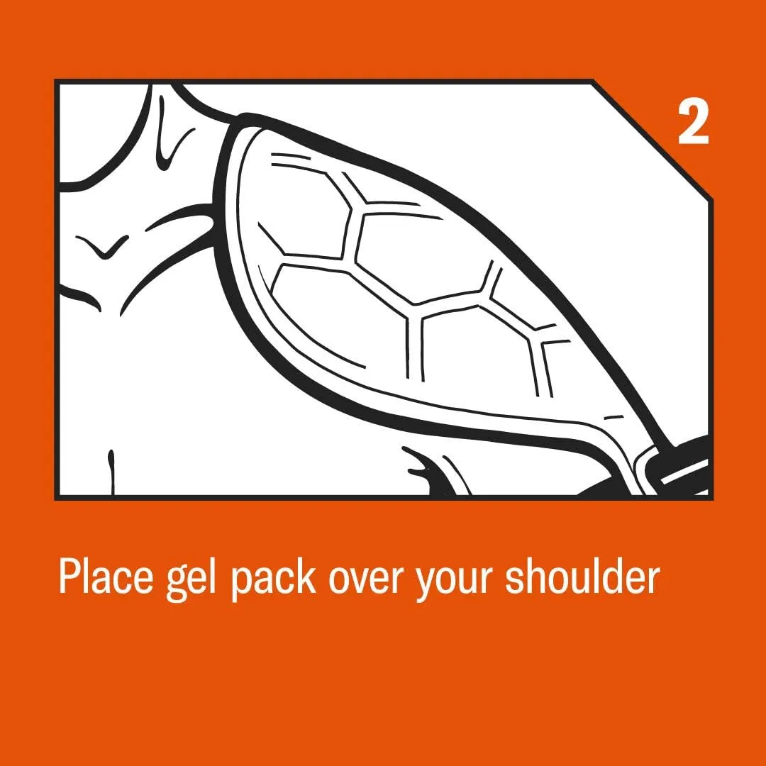 KOOL'N FX Hot & Cold Therapy, Adjustable & Reusable Shoulder & Arm Gel Pack-Hexfit Technology- Pain Relief for Sports Injuries, Rotator Cuff, Rheumatoid Arthritis, Bursitis & More (Medium, Left)