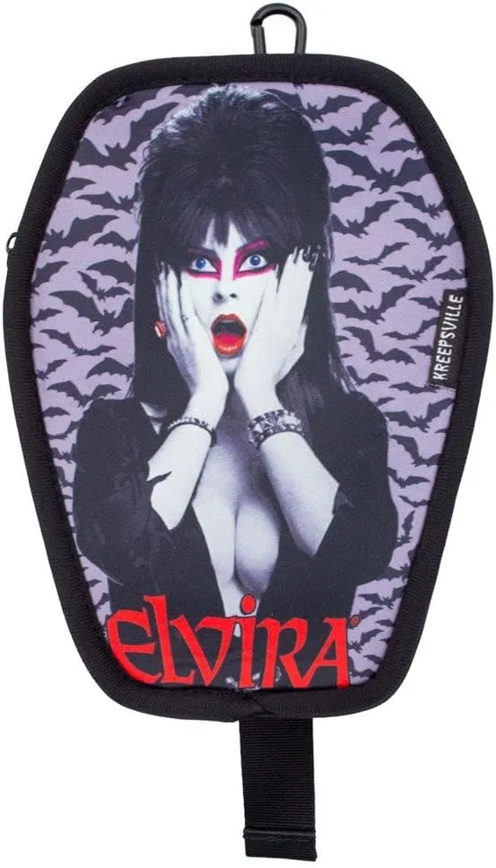 kreepsville 666 Elvira Bats Coffin Mistress Darkness Gothic Clip Pouch