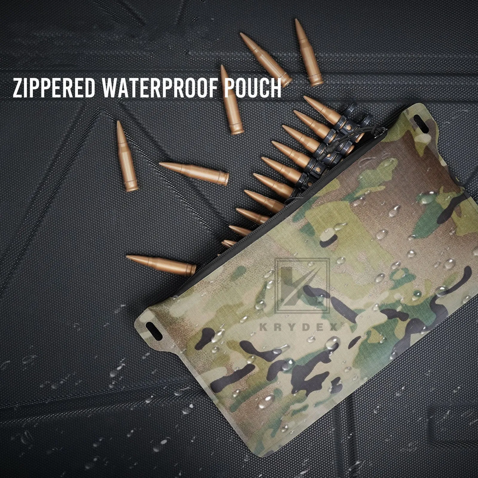 Krydex Tactical Waterproof Tool Gear Pouch Zippered Outdoor Organizer Bag Multi-Purpose Range Bag
