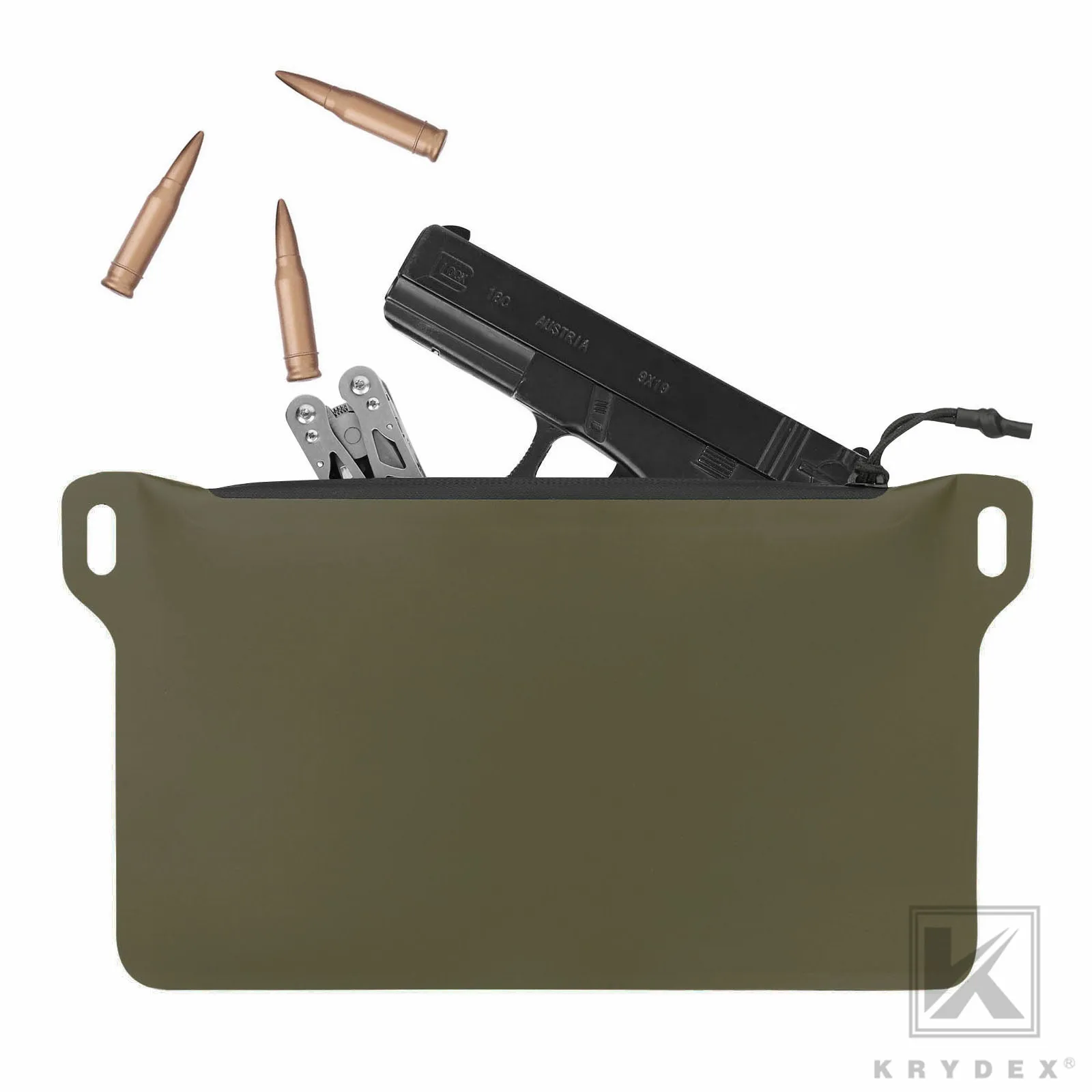 Krydex Tactical Waterproof Tool Gear Pouch Zippered Outdoor Organizer Bag Multi-Purpose Range Bag