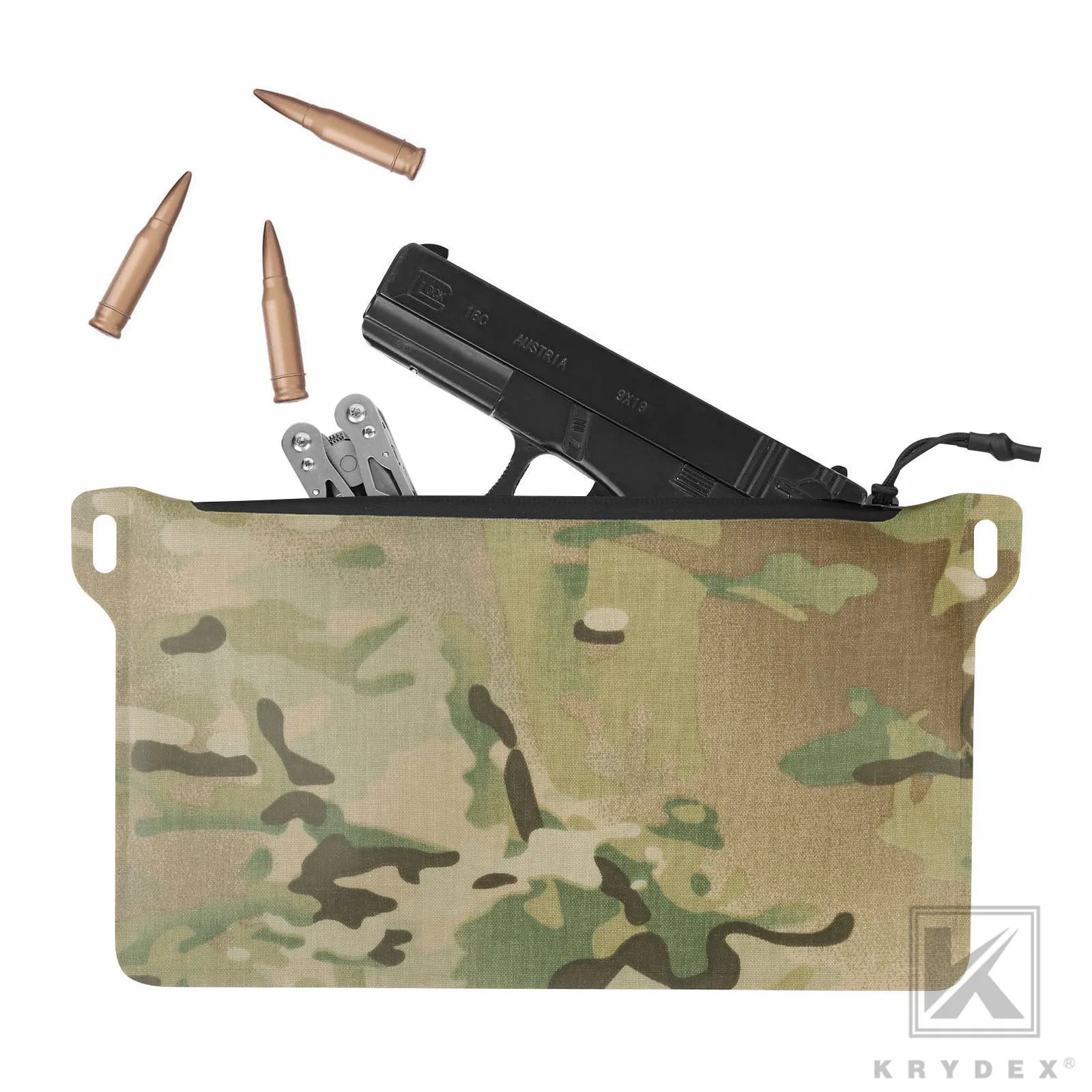 Krydex Tactical Waterproof Tool Gear Pouch Zippered Outdoor Organizer Bag Multi-Purpose Range Bag