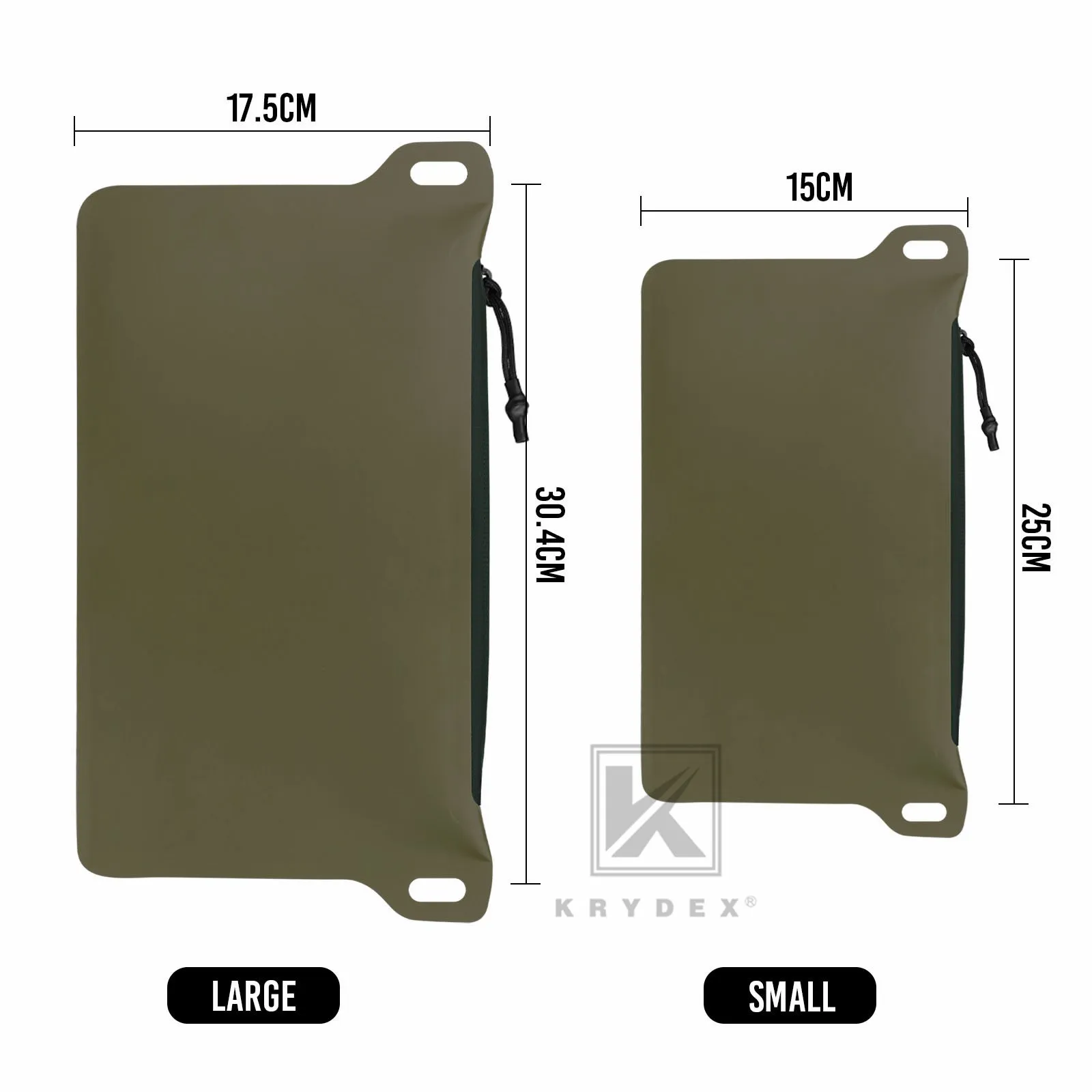 Krydex Tactical Waterproof Tool Gear Pouch Zippered Outdoor Organizer Bag Multi-Purpose Range Bag