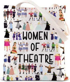 KUIYAI Musical Character Merchandise Tote Bag Musical Theater Lovers Gift Show Choir Gift Women Of Theatre Bag