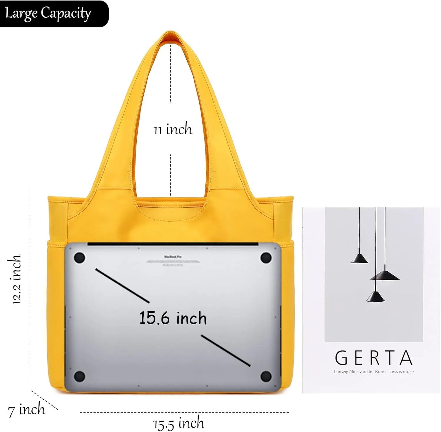 KYALOU Utility Large Tote Bag, Women Casual Shoulder Bags for Work Gym Beach Travel Shopping Grocery College