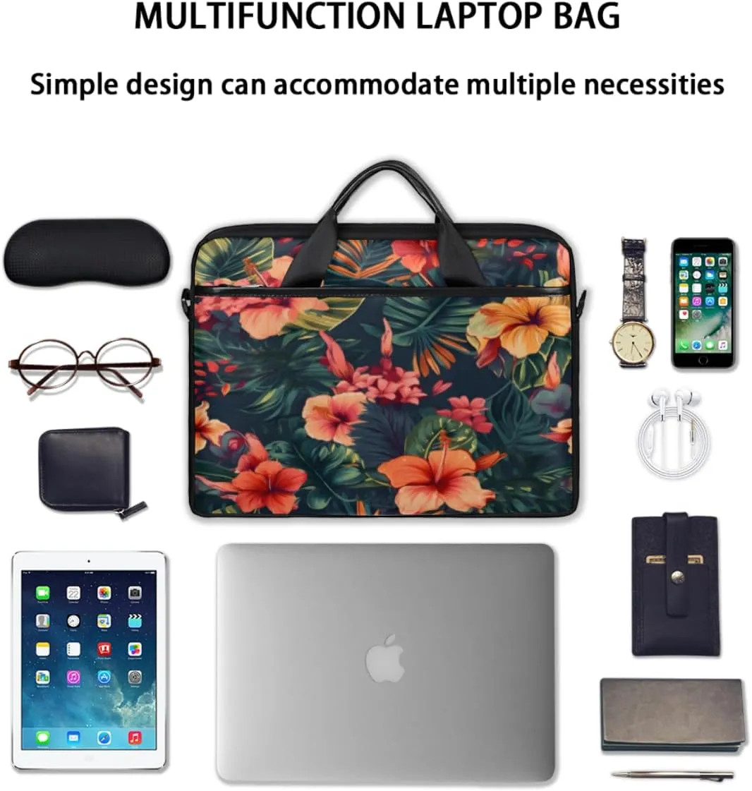 Laptop Bag for Women Men Waterproof Laptop Shoulder Bag 14-15.6 Inch Computer Messenger Bag Carrying Case