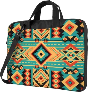 Laptop Case Bag Bohemian Vintage Aztec Print Briefcase Messenger Notebook Carrying Bag Case Sleeve For Women Men