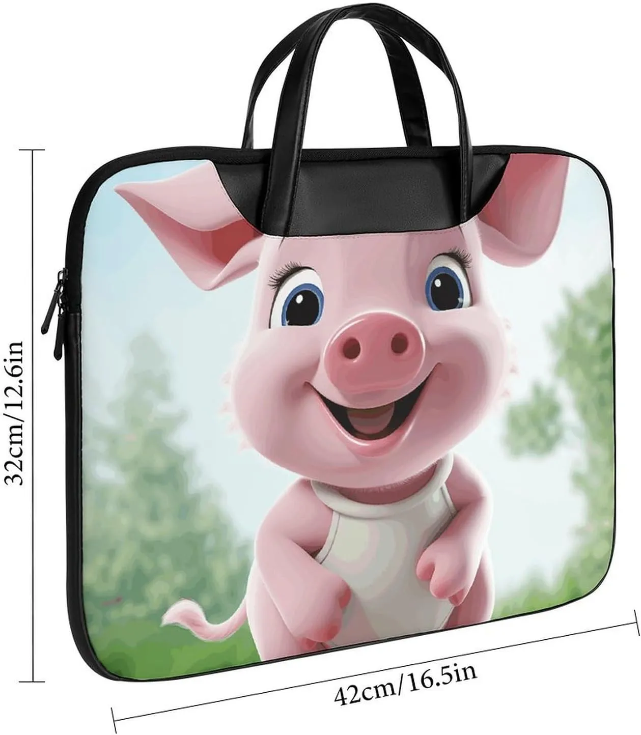 Laptop Shoulder Bag 16.5 Inch Laptop Bag North American Bald Eagle Computer Bag Messenger Bag for Men Women