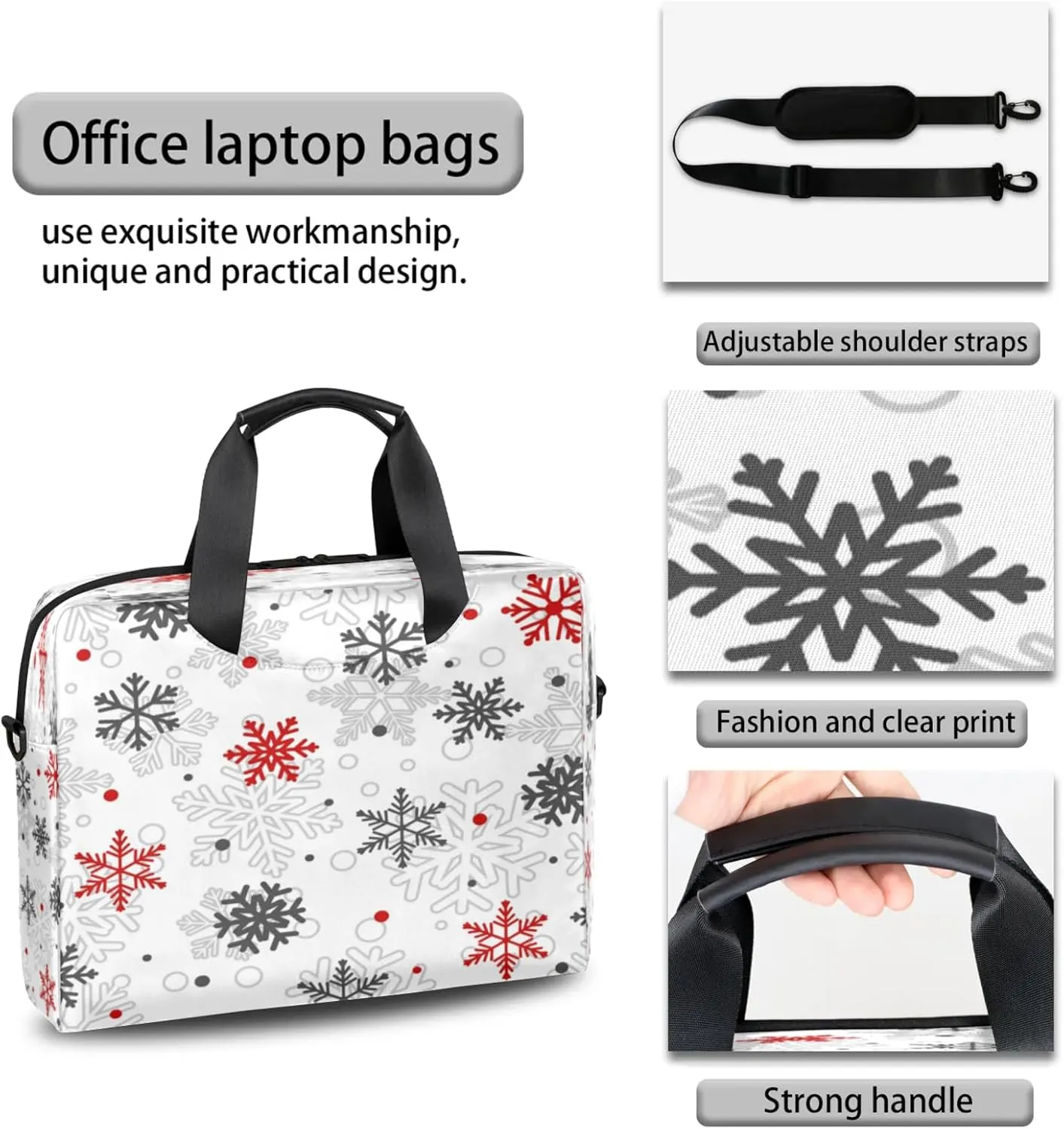 Laptop Shoulder Bag Compatible with Handle, Messenger Shoulder Case for Tablet, Laptop Carrying Case