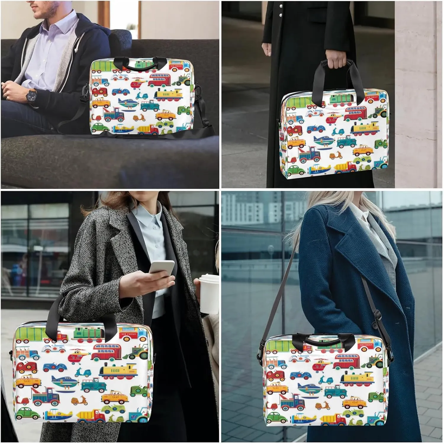 Laptop Shoulder Bag Compatible with Handle, Messenger Shoulder Case for Tablet, Laptop Carrying Case