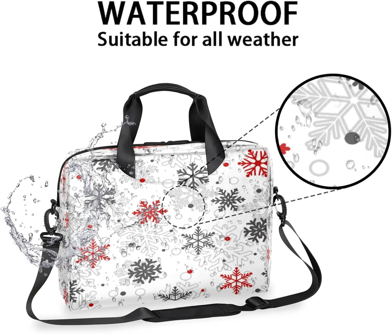 Laptop Shoulder Bag Compatible with Handle, Messenger Shoulder Case for Tablet, Laptop Carrying Case