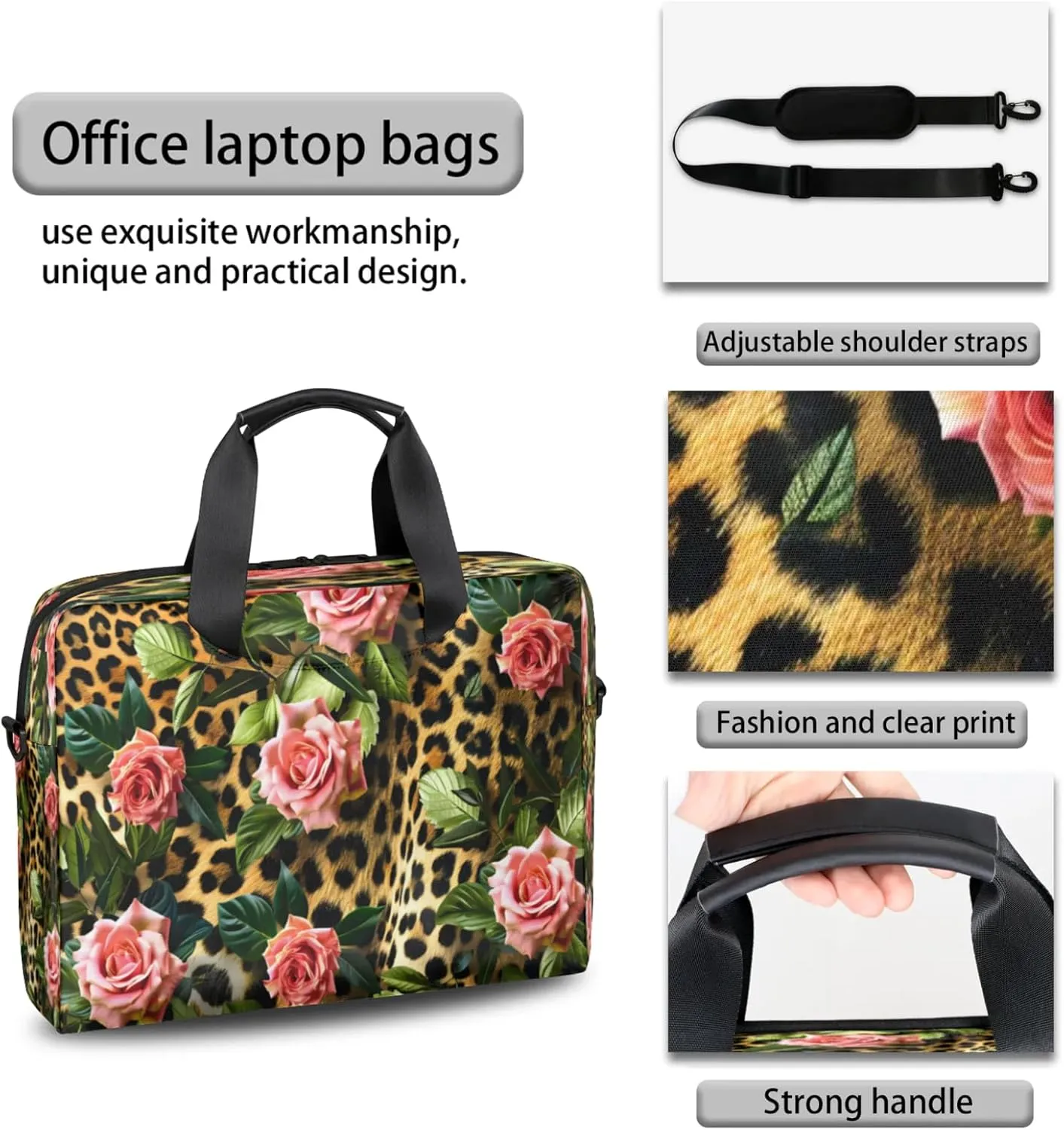 Laptop Shoulder Bag Compatible with Handle, Messenger Shoulder Case for Tablet, Laptop Carrying Case