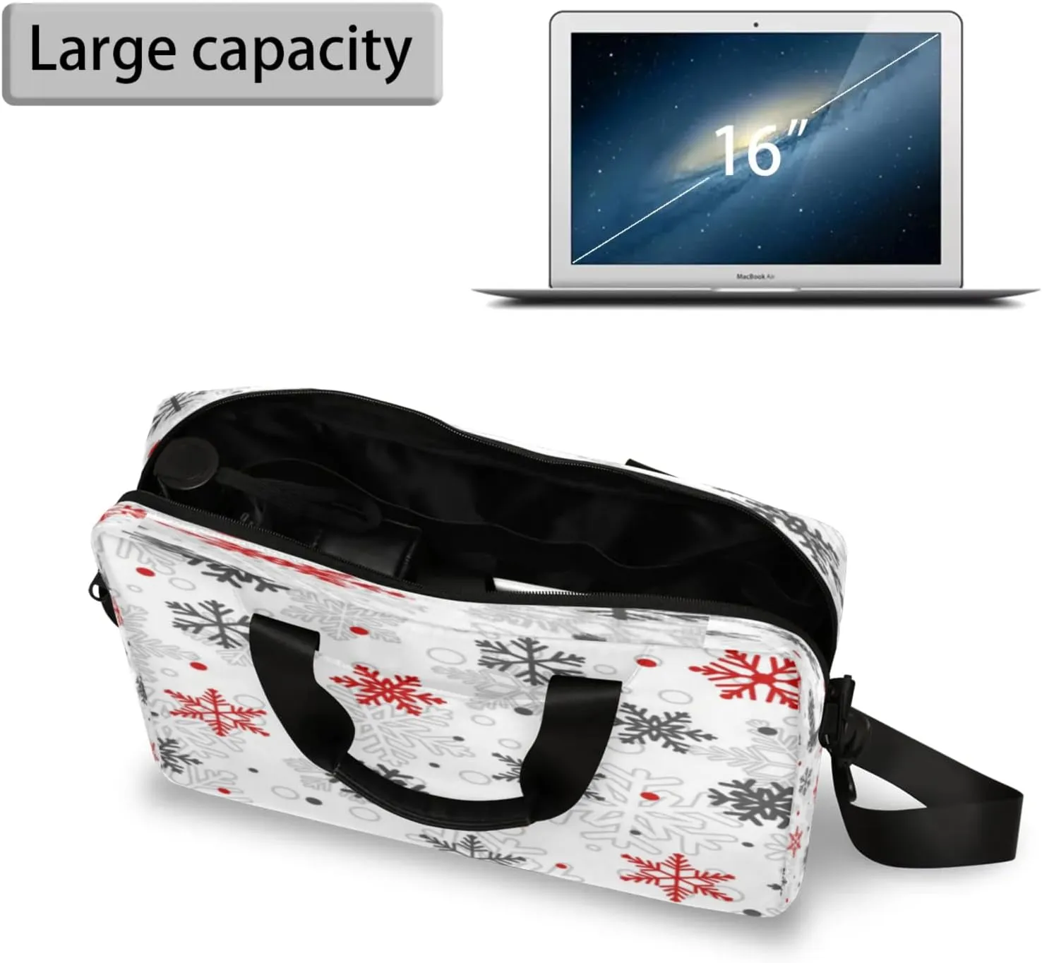 Laptop Shoulder Bag Compatible with Handle, Messenger Shoulder Case for Tablet, Laptop Carrying Case