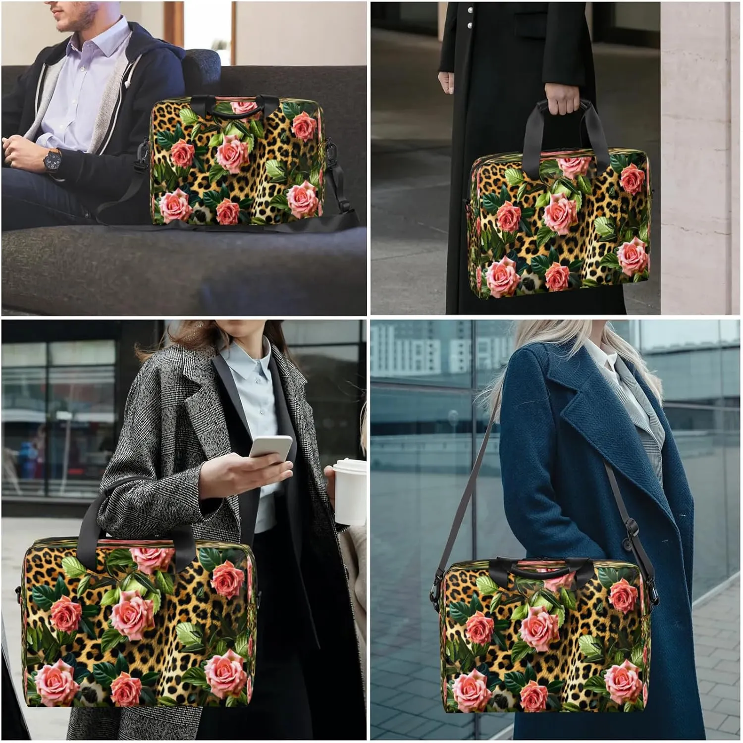 Laptop Shoulder Bag Compatible with Handle, Messenger Shoulder Case for Tablet, Laptop Carrying Case