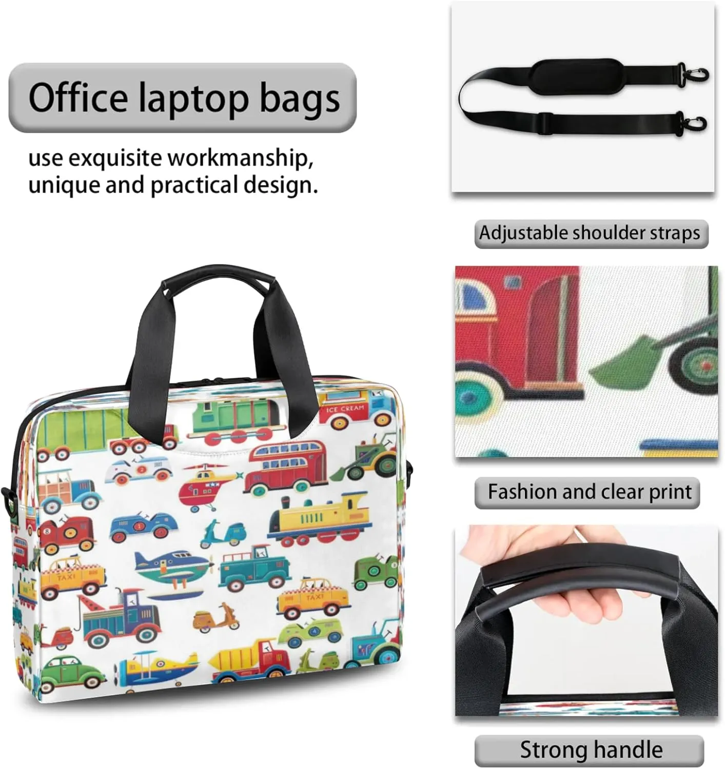 Laptop Shoulder Bag Compatible with Handle, Messenger Shoulder Case for Tablet, Laptop Carrying Case