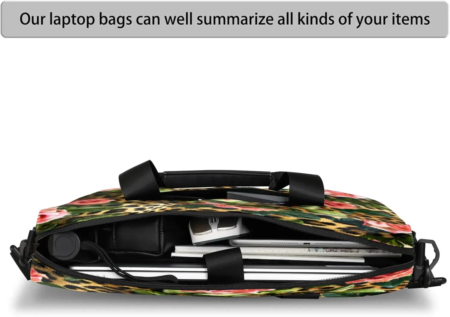 Laptop Shoulder Bag Compatible with Handle, Messenger Shoulder Case for Tablet, Laptop Carrying Case