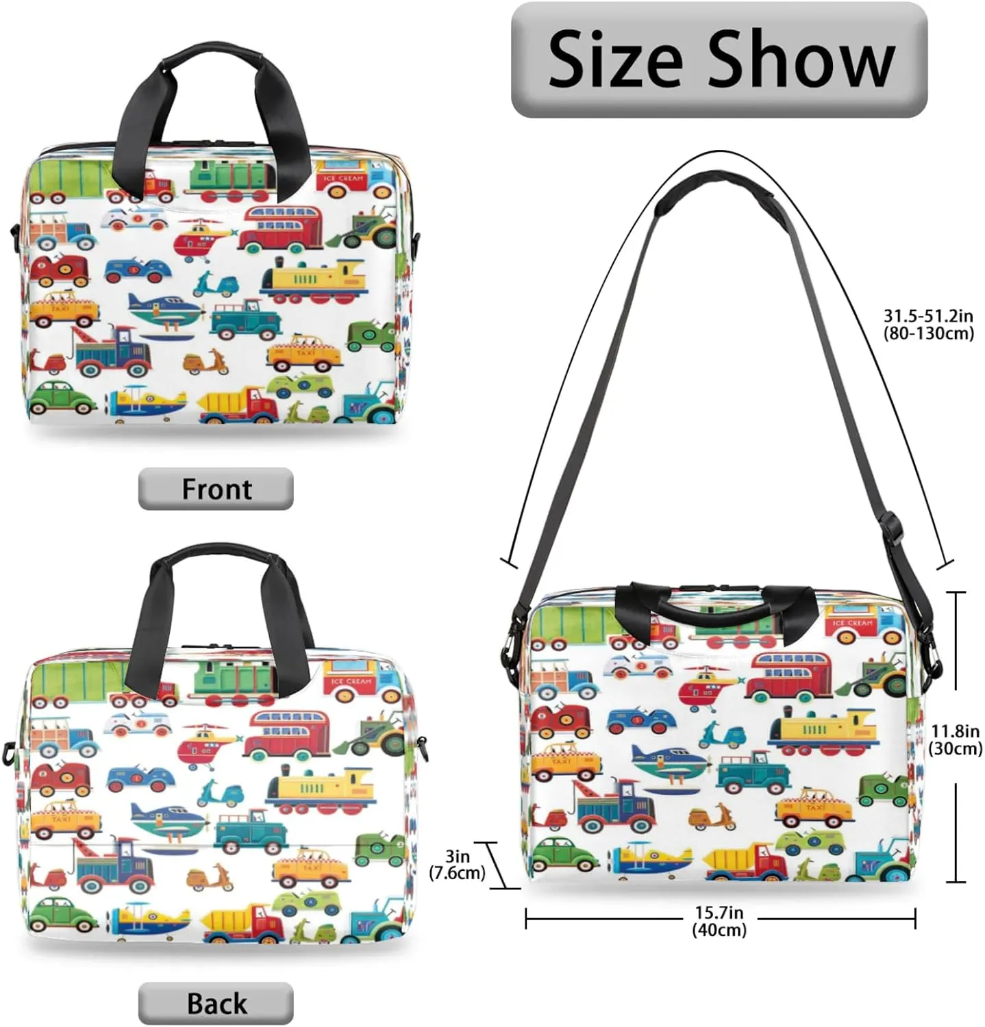Laptop Shoulder Bag Compatible with Handle, Messenger Shoulder Case for Tablet, Laptop Carrying Case