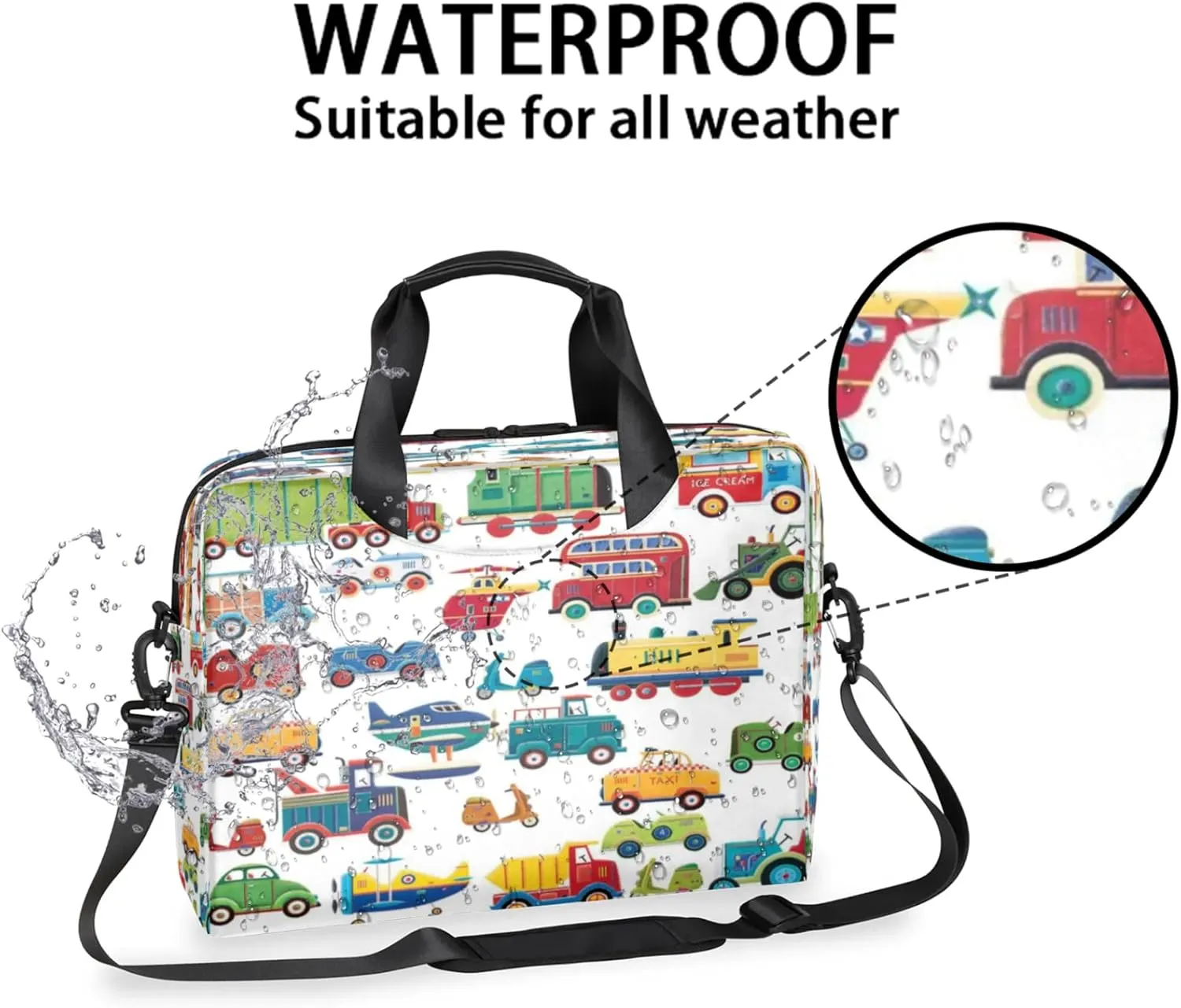 Laptop Shoulder Bag Compatible with Handle, Messenger Shoulder Case for Tablet, Laptop Carrying Case