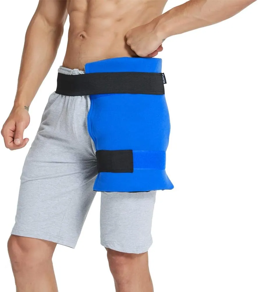 Large Gel Ice Pack Wrap - Ice Packs for Injuries Reusable Cold Pack Compress for Swelling, Sprains, Bruises - Large Hot and Cold Therapy for Hip, Back, Shoulder, Knee Replacement Surgery - 11" x 14"