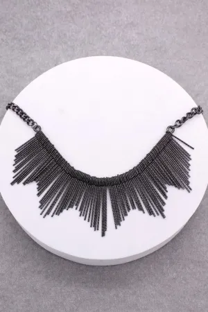 LARIAT BOHEMIAN TEXTURED BAR NECKLACE