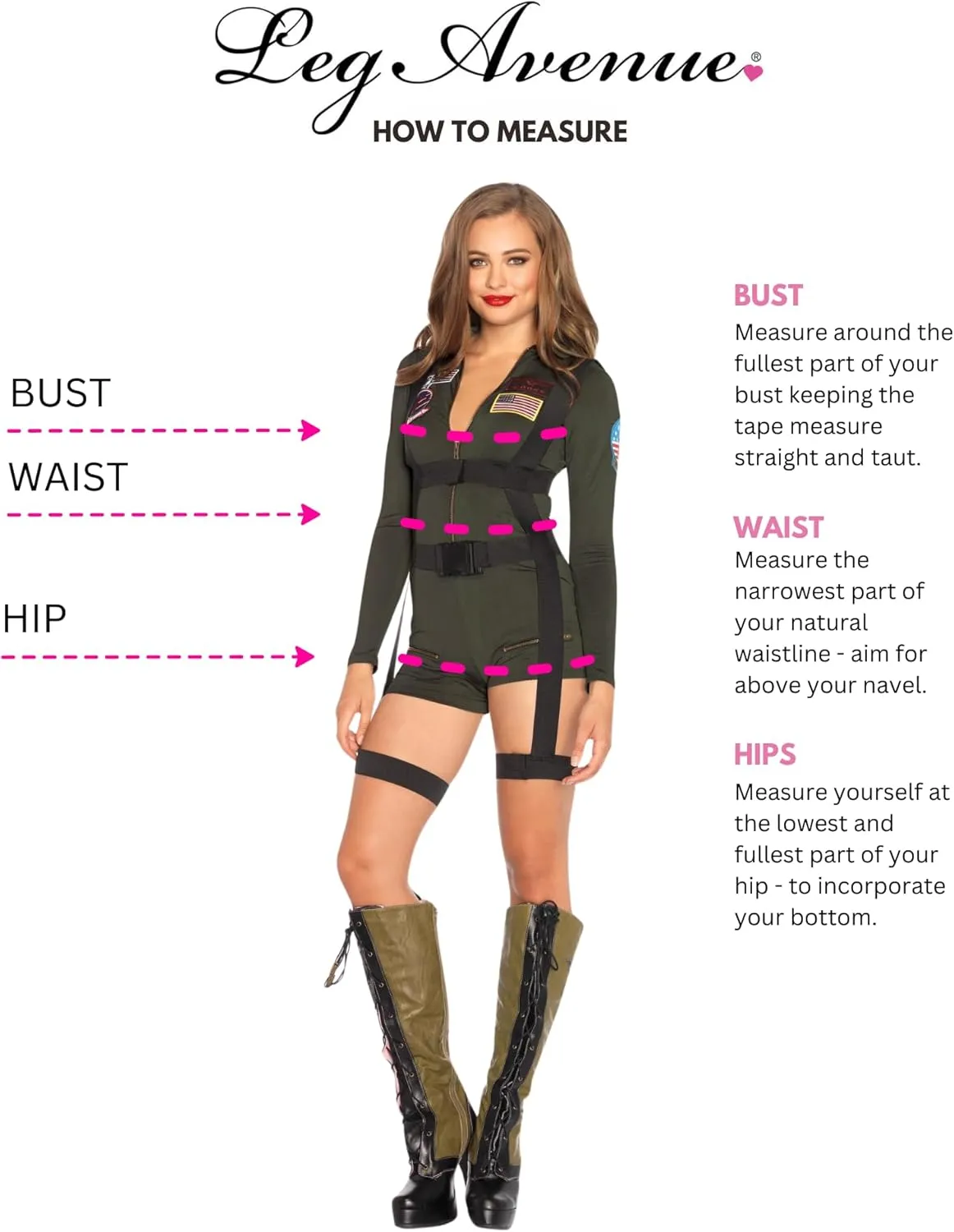Leg Avenue Women's Top Gun Spandex Romper Costume