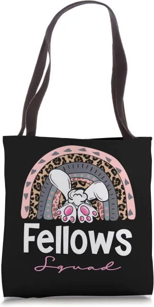 Leopard Boho Rainbow Easter School Team, Fellows Squad Tote Bag