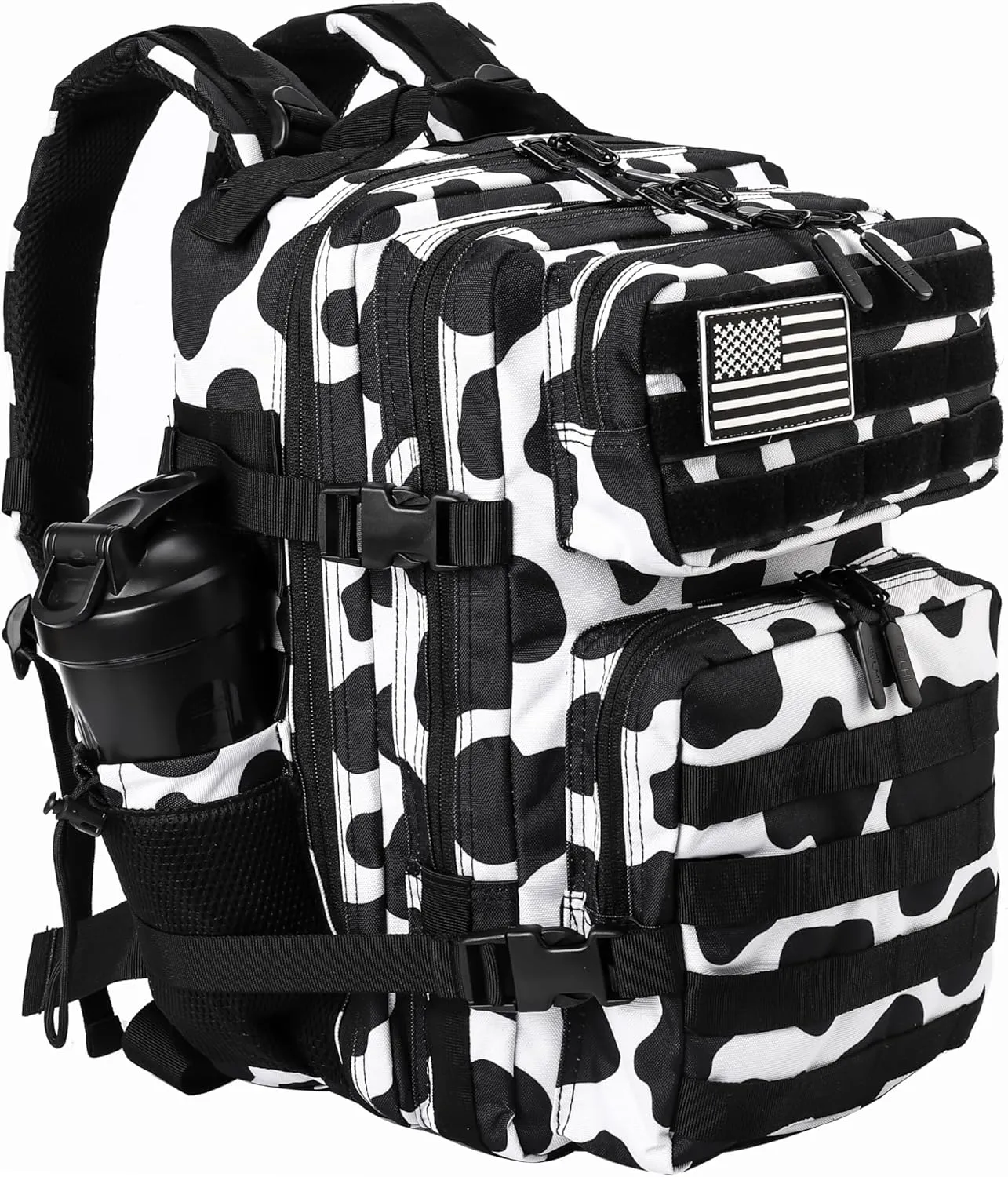 LHI Tactical Military Backpack for Men and Women 25L/35L Army Assault Pack Bag Small Rucksack with Bottle Holder
