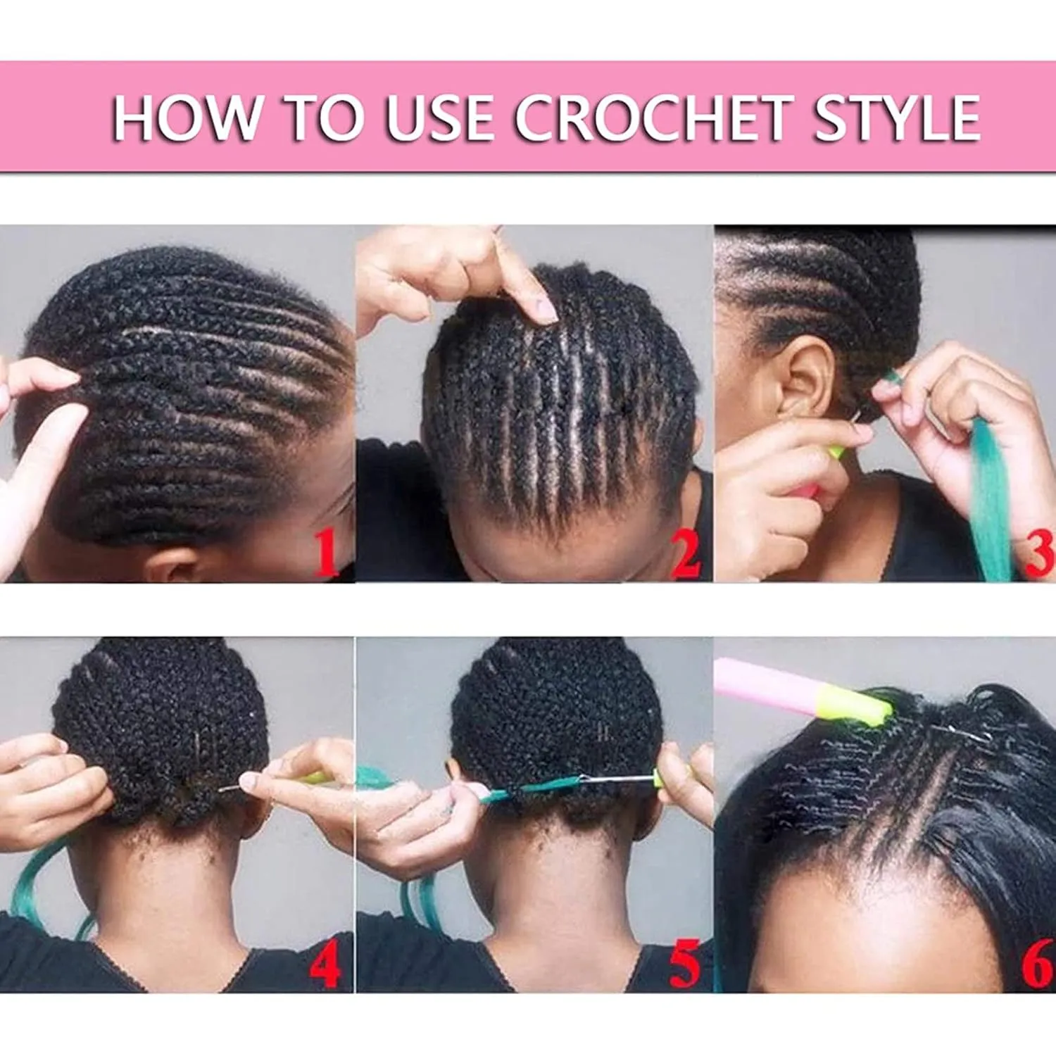 Liang Dian Pre-Stretched Braiding Hair 30 Inch 6 packs Hot Water Setting Synthetic Hair Crochet Braiding Hair Extension(Dark Blue/Light Blue)