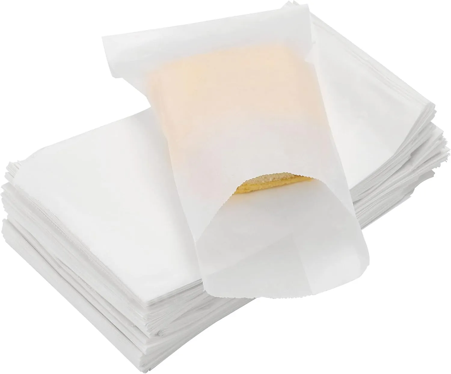LoveBB 200 Pcs Glassine Cookie Bags - 4x6 Inch Wax Paper Bags Semi-Transparent Treat Bags for Party Favor Candies Chocolate Snack