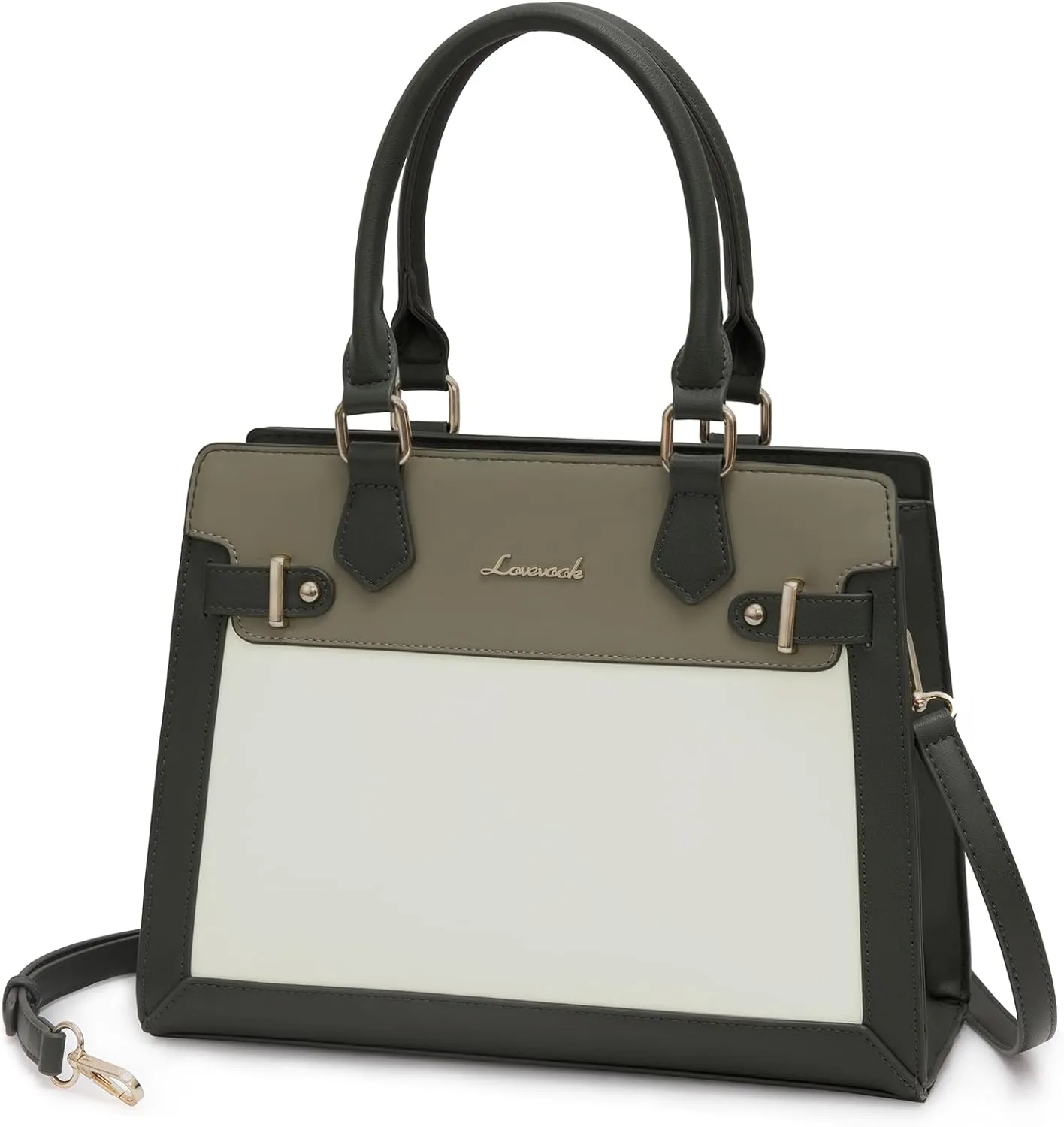 LOVEVOOK Purses and Handbags for Women, Tote Shoulder Bag Satchel Black Purse and PU Leather Top Handle for ladies
