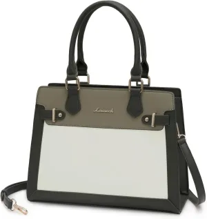 LOVEVOOK Purses and Handbags for Women, Tote Shoulder Bag Satchel Black Purse and PU Leather Top Handle for ladies