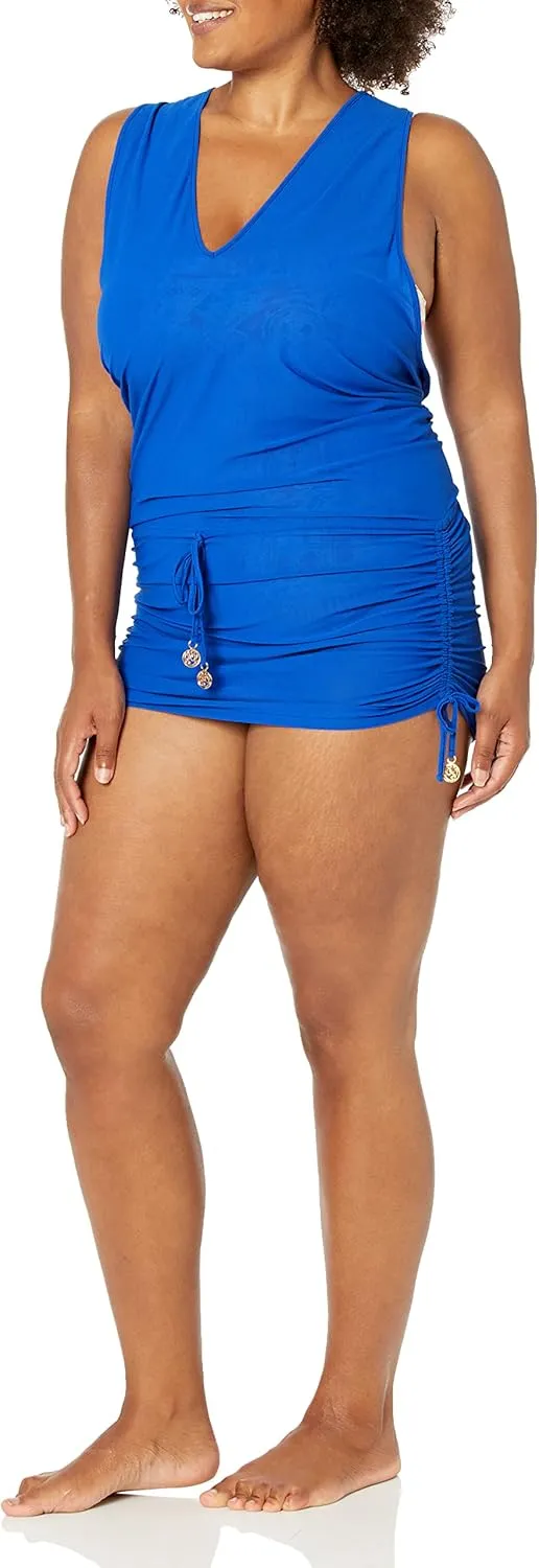 Luli Fama Women's Cosita Buena Racerback Mini Cover-Up Dress