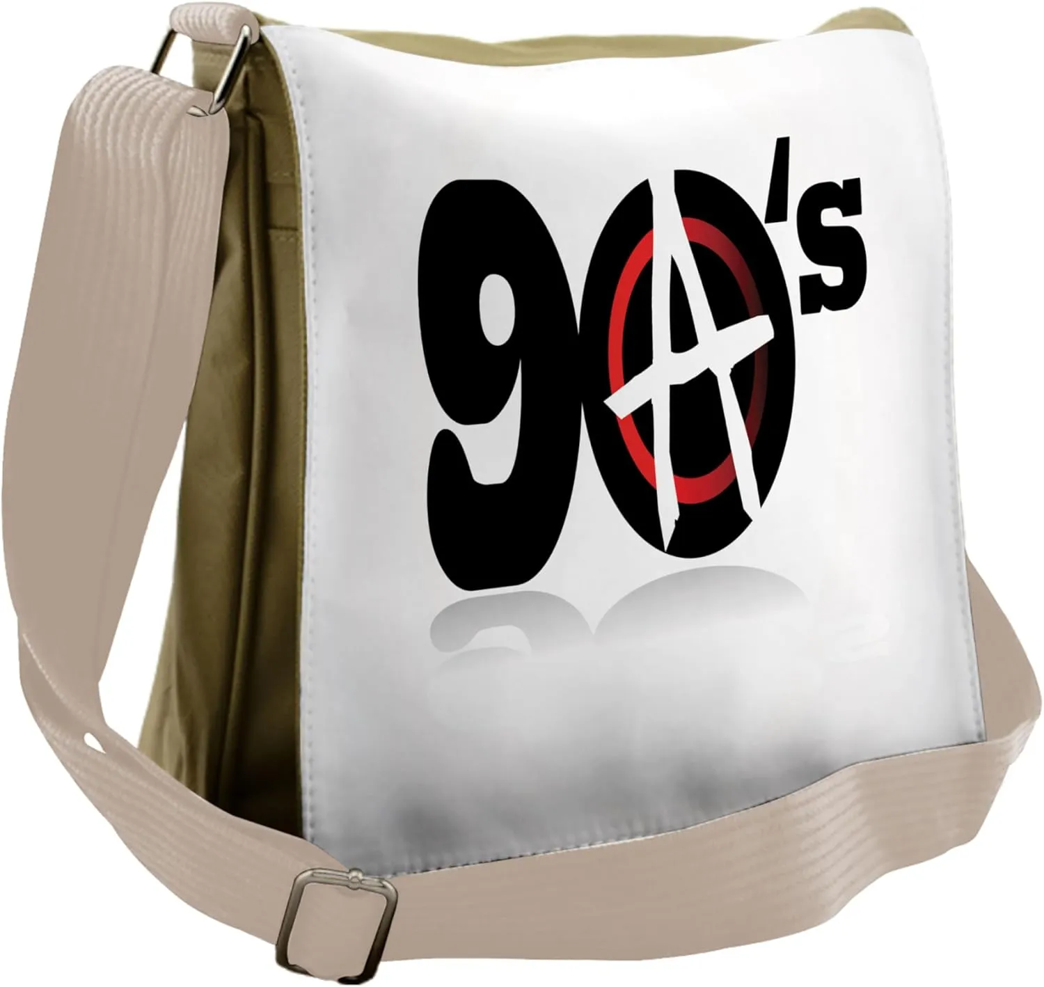 Lunarable 90s Messenger Bag, 90s Anarchy Revolution Energy, Unisex Cross-body