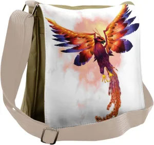 Lunarable Animal Messenger Bag, Phoenix Firebird Mythical, Unisex Cross-body