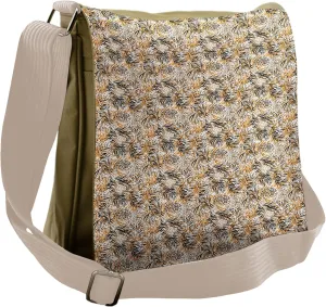 Lunarable Savannah Messenger Bag, Tiger Zebra Skin Pattern, Unisex Cross-body