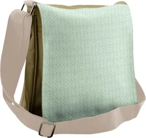 Lunarable Shabby Flora Messenger Bag, Leaf Botany Theme, Unisex Cross-body