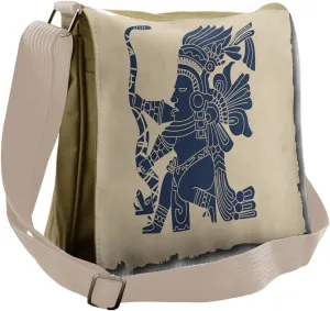 Lunarable Tribal Messenger Bag, Mayan Inca Prehistoric Art, Unisex Cross-body
