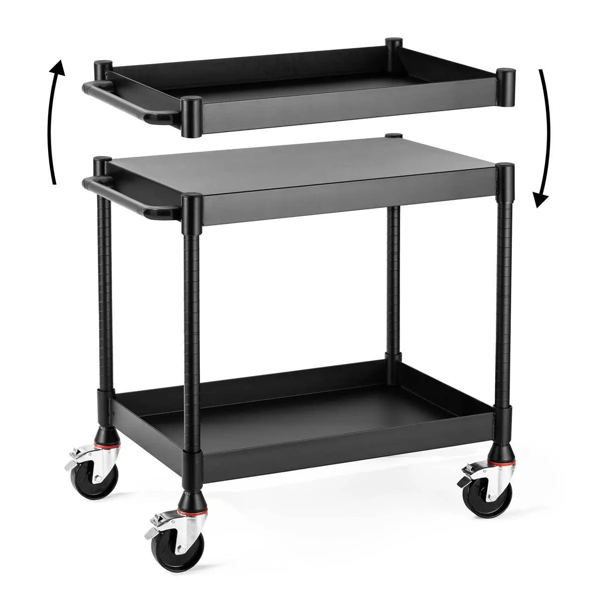 Luxor MightyHaul 18" Heavy-Duty Utility Cart, 2 Shelves (UCMT012)