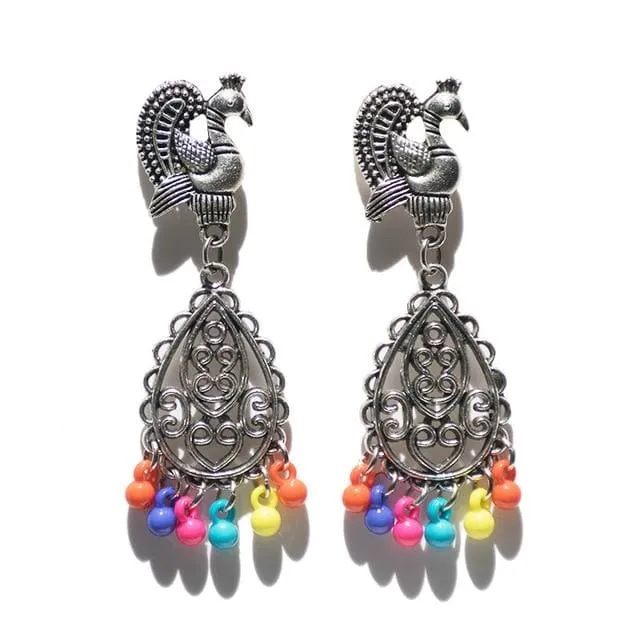 Luxury Indian Jhumki Earrings Simulated Pearls