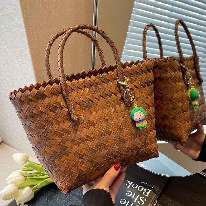 Luxury Weave Straw Tote Bags