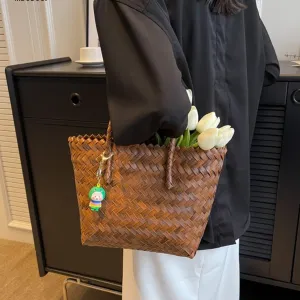 Luxury Weave Straw Tote Bags