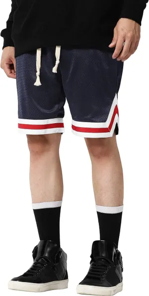 Ma Croix Mens Premium Mesh Shorts Classic Fit Active Urban Hip Hop Shorts Pockets